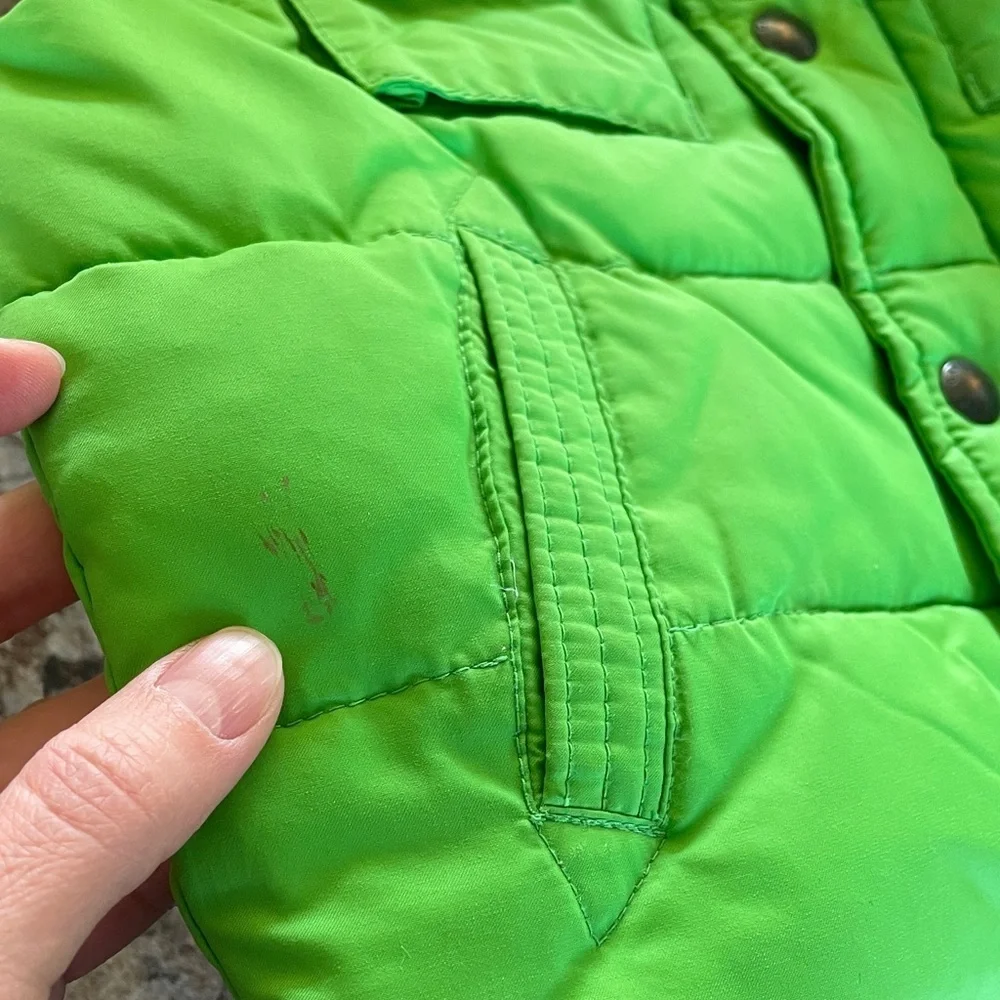 GAP Kids Bright Green Hooded Puffer Vest 18-24 Month Outdoor Baby Gap Child